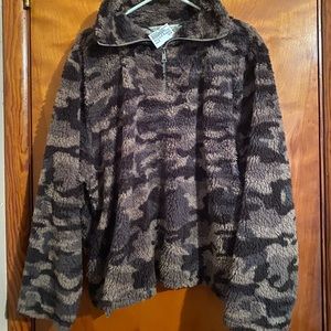 Camouflage Sherpa Pullover